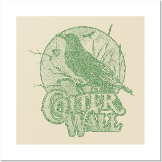 COLTER WAL PAPER//Green solid style Wall Art by Loreatees